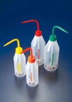 Azlon Wash Bottle, 250ml, Slope Shoulder, Isopropanol, Blue Closure And Print, LDPE, 1 * 5 Items