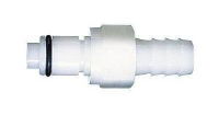 Quick-Disconnect Fitting, Hose Barb Insert, Acetal, Valved, 5/16" ID; 1 * 1 item