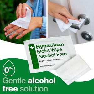 Alcohol free cleansing wipes for refill. 1 * 100 items