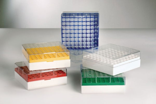 Cryro Box for 5ml tubes, Assorted colours, 132 × 1320 × 94.3mm; 1 * 5 Boxes