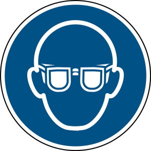 Eye Protection Sign, 10mm, 1 * 1 Item