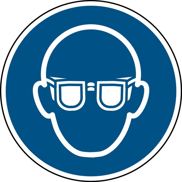 Eye Protection Sign, 10mm, 1 * 1 Item
