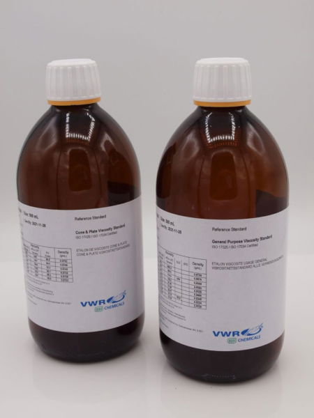 Viscosity Standard 202.6 mP.a.s, ASTM D2162 with certified values at 20°C to 100°C, 1 * 500ml