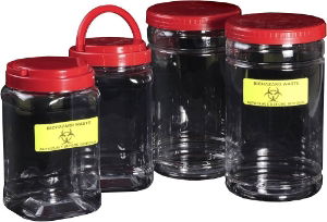 Sweet Jars with Biohazard Label 1 * 30