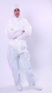 Overalls, SMS, White, M, 1*50