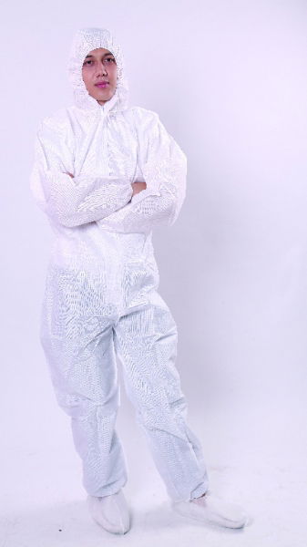 Overalls, SMS, White, M, 1*50