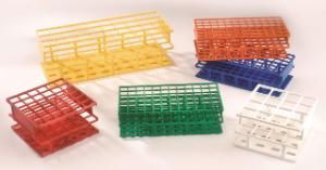 Rack, Test Tube, 30mm diameter, 9 Place, Nylon, Red, 1 * 1 Item