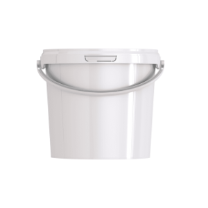 Bucket 2.6L White with lid 1 * 40 items