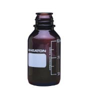 Bottle, 500ml, Safety coated, Amber Glass, PE cap, 1 * 24 Items