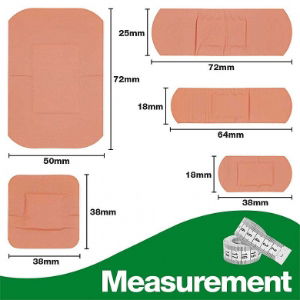 Assorted washproof plasters. 1 * 100 items