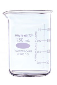 Glass Beaker 50ml, Low Form, 1 * 10 Items