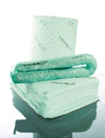 Absorbent Pads for Chemicals, Green,  1 * 200 Items