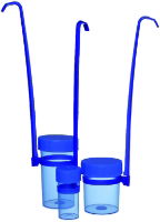 Dipper, 90ml, with removable handle, PP, Blue, height 290mm, diameter 43mm, hinged cap, 1 * 150 Items