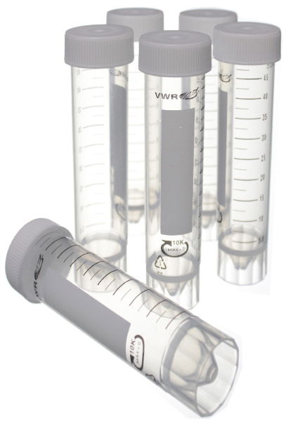 VWR®, Centrifuge Tubes, 50ml, Freestanding, with Flat Screw Caps, non-sterile, 1 * 500 items