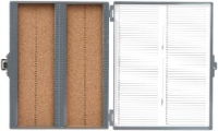 Slide Box 100 Place, Grey, Cork Lined, 1 * 1 Item