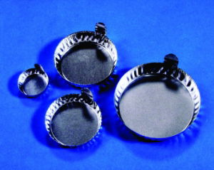 Weighing Dish, 20ml, 43mm diameter x 13mm high, Aluminium, with handle, 1 * 100 Items