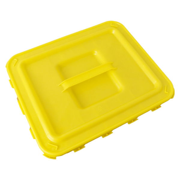 WIVA Solid lid for Clinical waste container, Yellow - For Clinical waste bin (DANIWIVBIN60YEL); 1 * 1 item