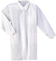 Labcoat Adv. Sf White Col.  Elast 2 [25]