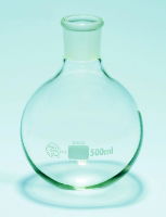 Flask, 100ml, round bottom, short neck, glass socket NS24/29, 1 * 5 Items
