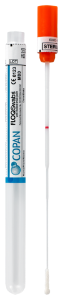 Swabs flocked plain, Flexible nasopharyngeal minitip, Plastic/Nylon Fibre, EO, individually wrapped, plain dry tube, 1 * 100 items