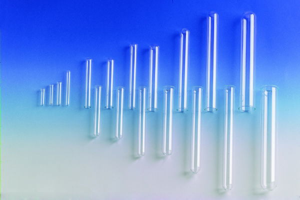 Test tube, with rim, soda glass, 75 x 12mm, 1 * 100 items